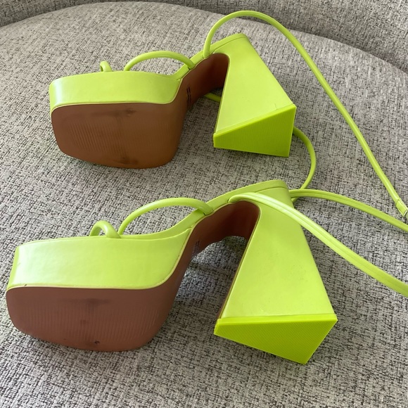 Neon Green Platform Heels - Picture 2 of 3